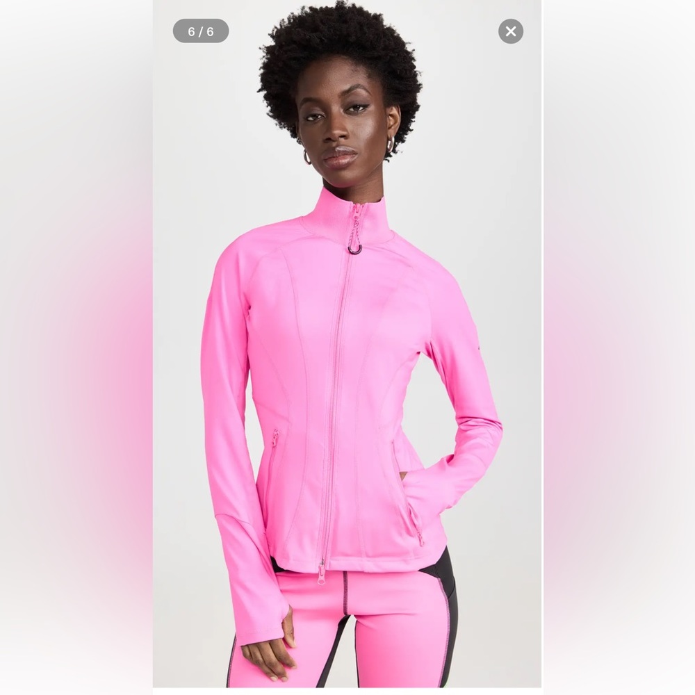 Brand new hot pink zip up long sleeve